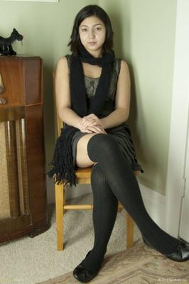 Ballet Flats and Upskirt in A Dress