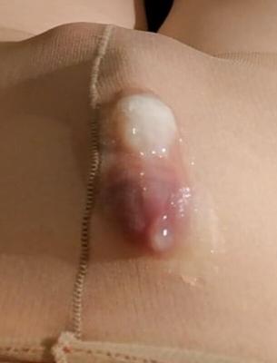 pantyhoses cum