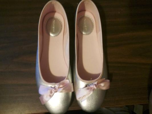 Neue alte Marine-Ballerinas