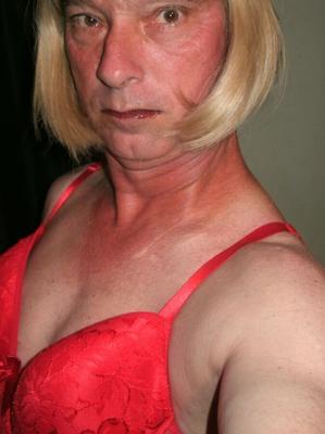 LaceyLovesCD  Red Lace And Ruffled Bottom Lingerie