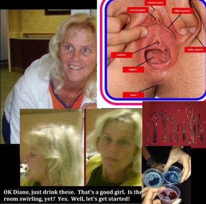 Diane, A Piece Of Worthless Fuckmeat Having Her Cunt Tormented