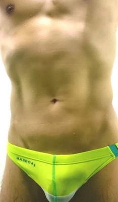 Bikini gelb grün weiß