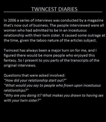 Twincest Diaries – Interviews mit Inzest-Zwillingen