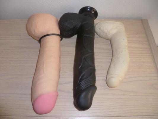 Street hooker Denise using monster gigantic dildos for cash