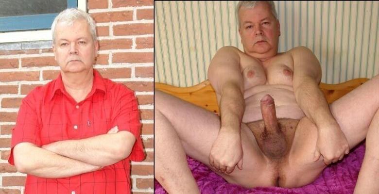 Hombre holandés vestido - desnudo
