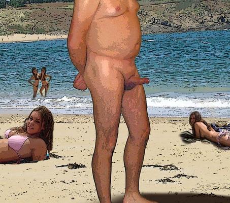 Fantasia: bolas azuis na praia