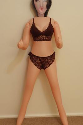 Brauner BH und Slip von Raver Babe