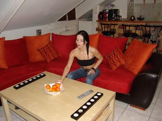 Orange in der Muschi