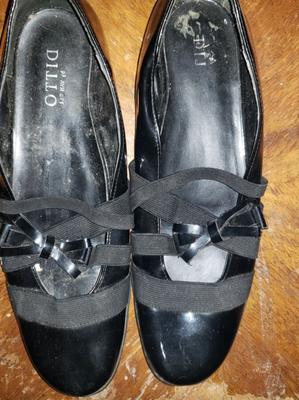 Ditto von Van Eli – Mary-Jane-Ballerinas – Schwarz Pat