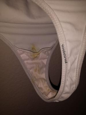 cum in my wifes worn string