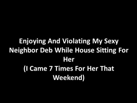 Meine sexy Nachbarin Deb misshandeln, während ich für sie im Haus sitzt