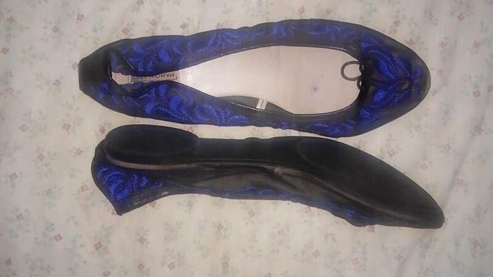 Zara - Sapatilhas de Malha - Preto-Azul