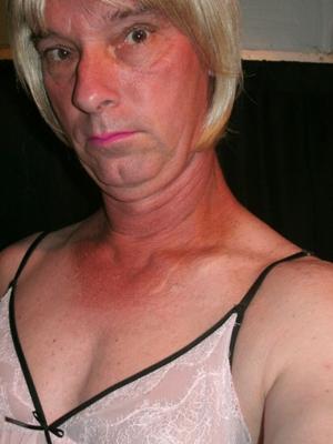 LaceyLovesCD Pink Sheer Black Trim nightie And Panties