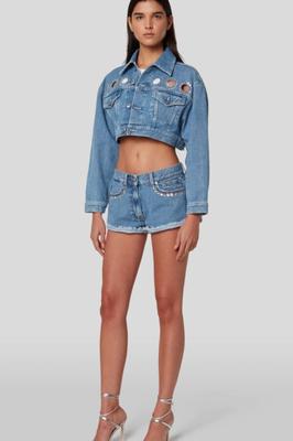 Denim CD Favorites -  For All Mankind Light Blue Slim Shorts -