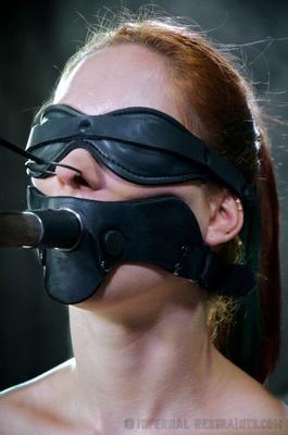 Sexy Redhead Naked in Very Hard Bondage