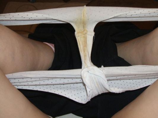Love those creamy worn panties