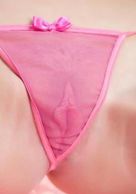 Nahaufnahme eines rosa Höschens