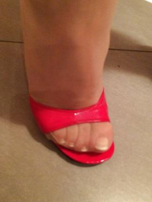Rote Pantoletten von Lady K