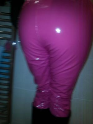 Pink PVC Trousers