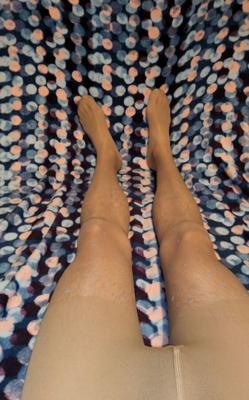 My New Brown Dotted Pantyhose