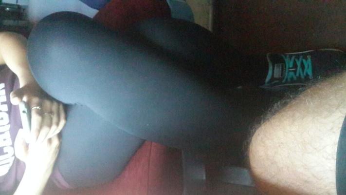 Pantalones de yoga en tren