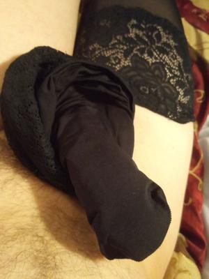 my legs in stockings