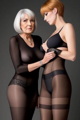 AI Mature,Granny,Pantyhose, CD, leotard. 
