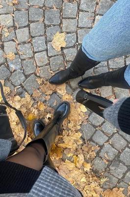 Filles en bottes, cuir Chelsea