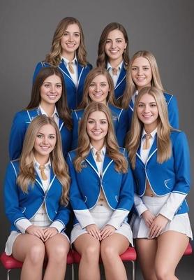 My AI generated - school girls   