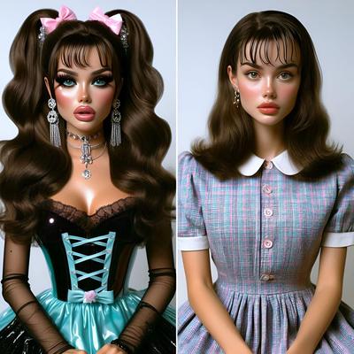 Ultra fem ai art sluttyは人形を作り上げました