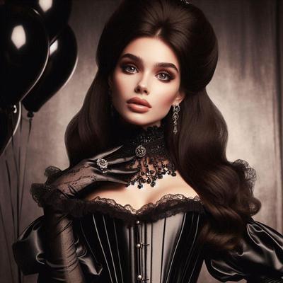 ウルトラフェムAIアートビクトリア朝の女性