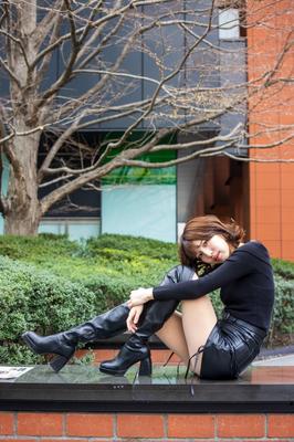 Asian, Lack, Nylons 