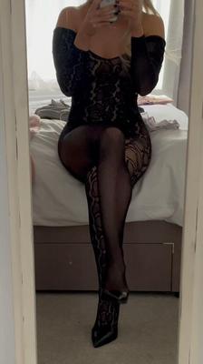 Alise Wearing Fishnets