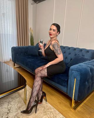 Sexy Lady Wearing Fishnets