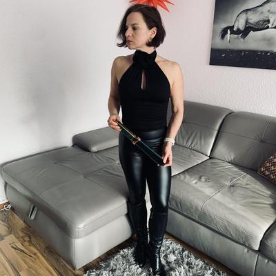MadameD Fetish Queen hot tight leather Pants 