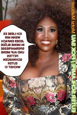 Motsi Mabuse、Fette Schwarze TV Euter Milf Schlampe und Fick Sau