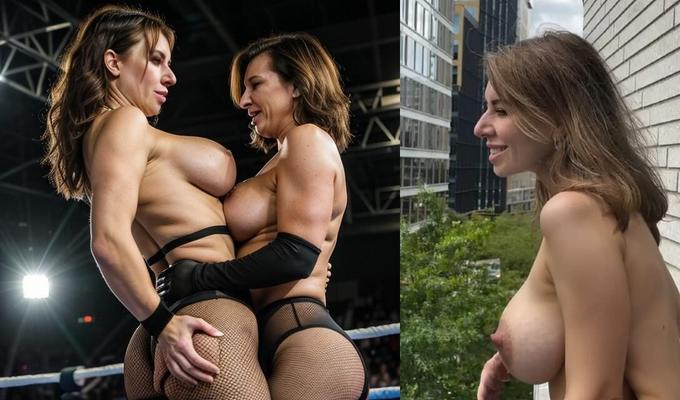Topless Wrestling from Warsaw Julia(Ukraine) v Maria(Poland)